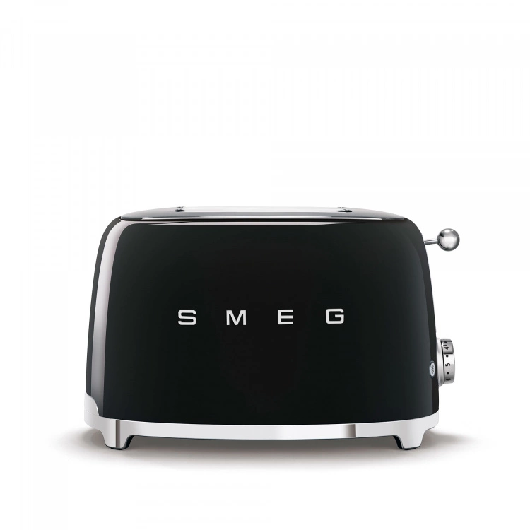Smeg Toaster 2 Slices Black 1 Smeg Toaster 2 Slices Black