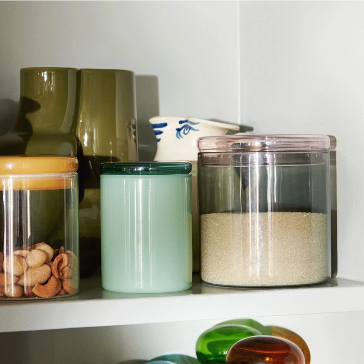 Hay Borosilicate Jar Large - Grey 2 Hay Borosilicate Jar Large - Grey - Bild 2