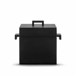 Alessi La Cubica Casserole - Black