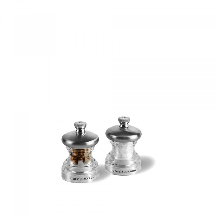 Cole & Mason Button Salt & Pepper Mill Set 1 Cole & Mason Button Salt & Pepper Mill Set