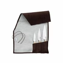 Pallarés Traditionella Köksknivar Kolstål - Brunt Set