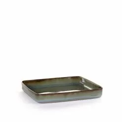 Serax Terres De Rêves Square Plate - Smokey Blue