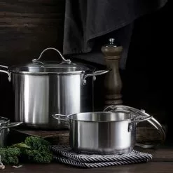 Pillivuyt Loire Pot Set With Glass Lid - Set Of 3 -Köksknivar Försäljning 10722842 4