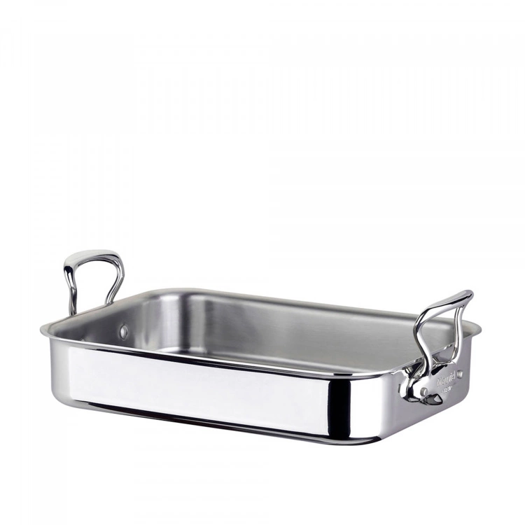 Mauviel Roasting Pan Cook Style Steel - 35 X 25 X 7 Cm 1 Mauviel Roasting Pan Cook Style Steel - 35 X 25 X 7 Cm