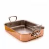 Mauviel Roasting Pan M'150S Copper/Steel - 35 X 25 X 7 Cm